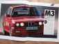 Preview: BMW M3 E30 +Cabriolet +M5 E34 Großformat Prospekt September 1988