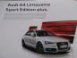 Preview: Audi Sport Edition Sport Edition plus Oktober 2014 Prospekt NEU