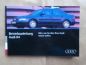 Preview: Audi A4 B5 8D +V6 +Diesel Anleitung September 1994