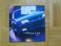 Preview: Saab Price List 1999 9-3 9-5 UK Englisch Rechtslenker