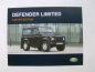 Preview: Land Rover Defender Limited Sonderprospekt NEU