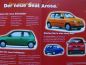 Preview: Seat Der neue Arosa Vorstellungsprospekt NEU Rarität