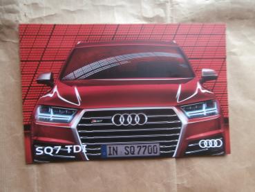 Audi SQ7 TDI Typ 4M Prospekt Mai 2016 NEU