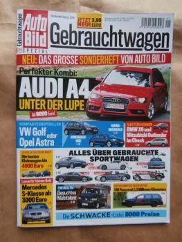 Auto Bild Gebrauchtwagen Herbst 2016 A4 Avant, Golf VII vs. Astra J,Z3,Alfa Spider vs. MGF,