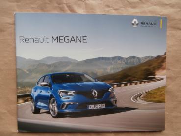 Renault Mégane +Bose Edition GT Line GT Prospekt +Preisliste 2017