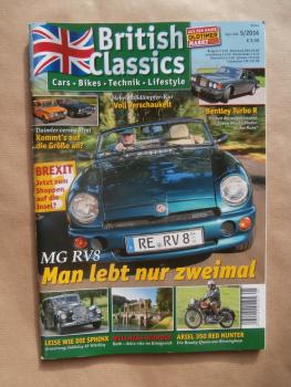 British Classics 5/2016 Bentley Turbo R,MG RV8, Ariel 350 Red Hunter, Armstrong Siddeley 18 Whitley,