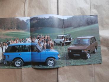 Range Rover 2-türig 4-türig 1.Generation Prospekt Deutsch Januar 1982