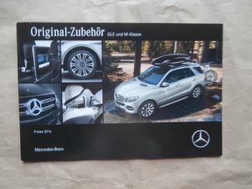 Mercedes Benz GLE & M-Klasse Original Zubehör Prospekt 2016