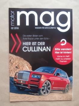 motor mag 2/2018 Magazin für Auto & Lifestyle Rolls-Royce Phantom VIII,Ferrari F12 tdf,Jaguar i-Pace,