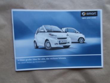 smart fortwo als Firmenwagen Prospekt 9/2011 Prospekt