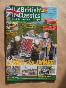 British Classics 3/2016 MG TD, Wolseley 15/60,Ogle SX 1000,Morgan Plus 4,Royal Enfield 190,