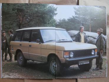 Range Rover 2-türig 4-türig 1.Generation Prospekt Deutsch Januar 1982