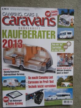 camping,cars & caravans Kaufberater 2013 Sonderheft Fendt Tendenza Hobby Premium Hymer Nova