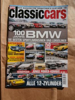 Auto Zeitung classiccars 1/2016 50 Jahre Camaro,100 Jahre BMW, Lotus Elite vs. Alfa GTV6, Porsche 924S vs. Triumph GT6