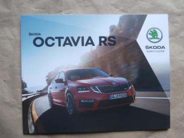 Skoda Octavia RS Typ 5E Prospekt November 2017 +Combi