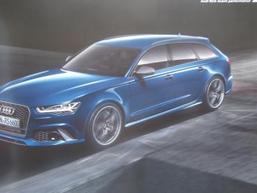Audi RS6 Avant +performance Typ 4G Buch Prospekt Dezember 2017 Rarität