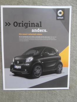 smart fortwo +EQ Prospekt selected colors Prospektblatt 9/2018