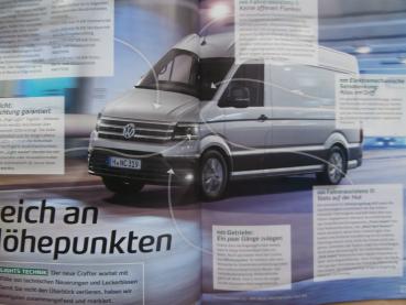 Logistra VW neue Crafter Transporter des Jahres 2017 Design Technik Praxis Sonderpublikation