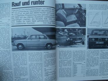 auto revue 3/1975 Rallye Monte Carlo,Lancia Stratos,VW Passat LS Dauertest,BMW 1502,528 E12,Escort II,