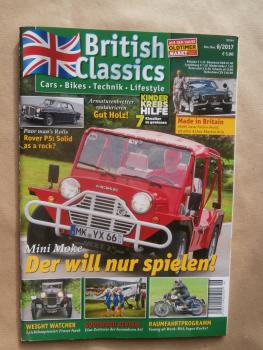 British Classics 6/2017 Mini Moke, Rover P5,Frazer Nash, BSA Super Rocket,Volvo P1800 Aston Martin,