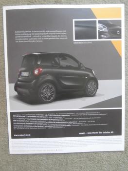 smart fortwo +EQ Prospekt selected colors Prospektblatt 9/2018