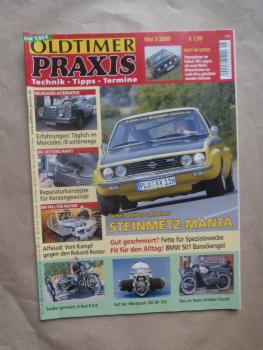 Oldtimer Praxis 5/2009 Lada Niva, Steinmetz Opel Manta,Alfasud,BMW 501,Mercedes 280CE W115 Coupé