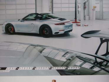 Porsche Original Kalender 2018 +Münze 991 GT2, 991 Targa 4S,718 Boxster,Cayenne Großformat