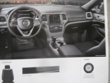 Jeep Grand Cherokee (WK2) 3.0L V6 3.6L V6 5.7 V8 6.4L V8 6.2V8 HEMI Prospekt Großformat Juli 2018
