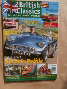 British Classics 4/2017 Jensen GT, Triumph TR4, Daimler SP 250, Rolls-Royce Phantom I, Ascot Pullin,