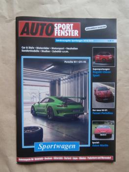Auto Sport Fenster Sportwagen 2018/19 Aston Martin Lagonda, Bugatti Chrion Spor,Ferrari Portofino,BMW M5 F90,Huracán Spyder,