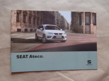 Seat Ateca 1.0TSI 1.4 EcoTSI +4Drive 1.6TDI Reference Style Xcellence FR 2.0TSI 4Drive 2.0TDI 4Drive Preisliste 6/2018