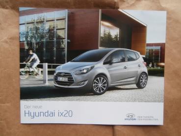 Hyundai ix20 Prospekt August 2016 NEU