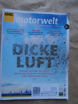 ADAC motorwelt 4/2017 Dicke Luft,Opel Mokka vs. 3008 vs. Toyota C-HR vs. Audi Q2,