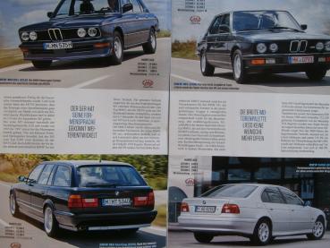 Auto Zeitung classiccars Faszination BMW E12 E28 E34 E39 + 635CSi Grupp A von 1984, Stuck am Ring,328 MM