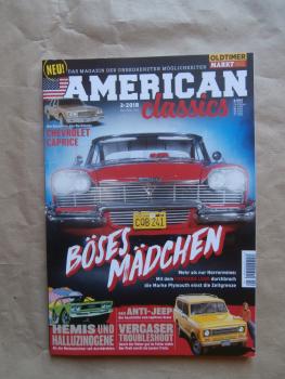 Oldtimer Markt American classics 2/2018 Chevrolet Caprice, Plymouth Savoy,Icon,Cadillac de Ville,Mustang,Detroit Electric