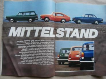 Gute Fahrt 12/1971 VW 1600 Fließheck +Stufe +Variant,Heckscheibenwischer für 1500 und 1600 Variant,
