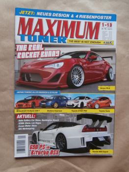 Maximum Tuner 1-2013 Scion FR-S,Yaris,GT86 TRD,Impza,Eclipse GS-T,Honda NSX Esprit,