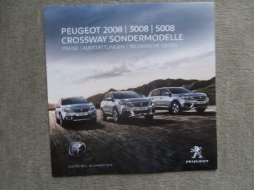 Peugeot 2008 3008 5008 Crossway Sondermodelle 03.12.2018