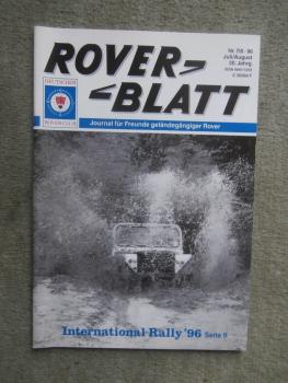 Rover Blatt Nr.7/8 1996 Mini Discovery,Fahrradtransport mit dem Land Rover,