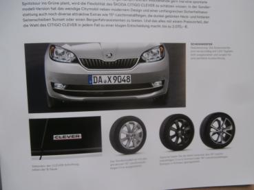 Skoda Citigo Clever Prospekt +Preisliste November 2017