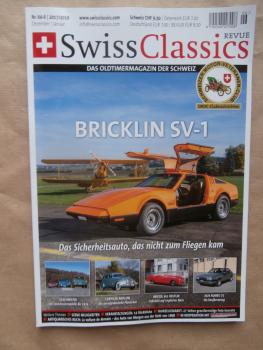 Swiss Classics Revue Nr.64-6 2017/18 Bricklin SV-1,Chrysler Airflow,Bristol 401 Beutler, Alfa Romeo 75,