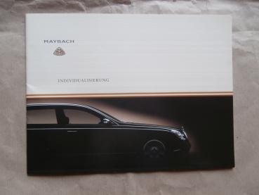 Maybach 57 62 Individualisierung Großformat Prospekt 30. Juni 2002