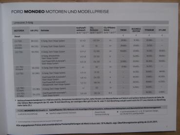 Ford Mondeo Trend Titanium Business Edition ST-Line Hybrid Benziner/Diesel 17.Januar 2017