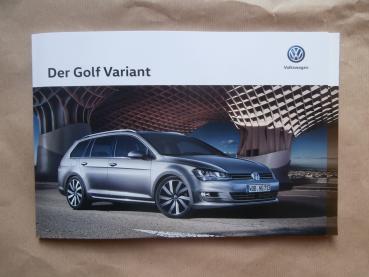 VW Golf7 Variant Prospekt Mai 2016 +R-Line +BlueMotion