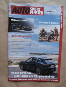 Auto Sport Fenster 7+8/2018 Cayenne, Insignia Diesel, McLaren Senna, Sabra Sport