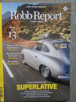 Robb Report Nr.13 Superlative,Malediven Spezial,BMW X7,Lamborghini Urus,Porsche 356