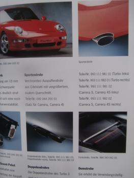Druckausgabe Porsche Zubehör Katalog Typ 993 im Jahre 1999 : Autoliteratur  Höpel