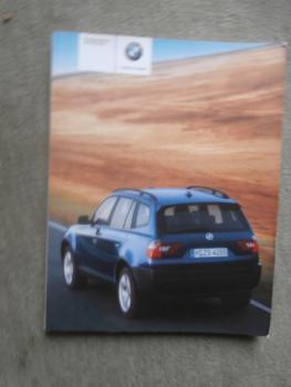BMW X3 E83  2.5i 3.0i 3.0d Handbuch Februar 2004