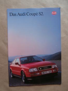Audi Coupé S2 Prospekt Januar 1993 Typ89