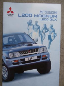 Mitsubishi L200 Magnum L200 GLX Prospekt 9/2000 2.5td GLX Doppelkabine +Club Cab